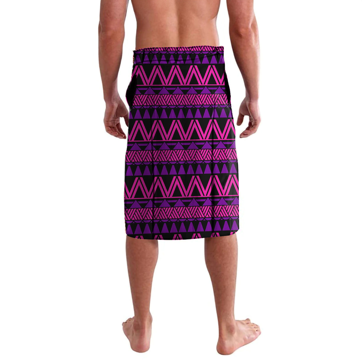 FSM Kosrae State Lavalava Tribal Pattern Pink Version LT01 - Polynesian Pride
