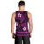 FSM Kosrae State Men Tank Top Tribal Pattern Pink Version LT01 - Polynesian Pride