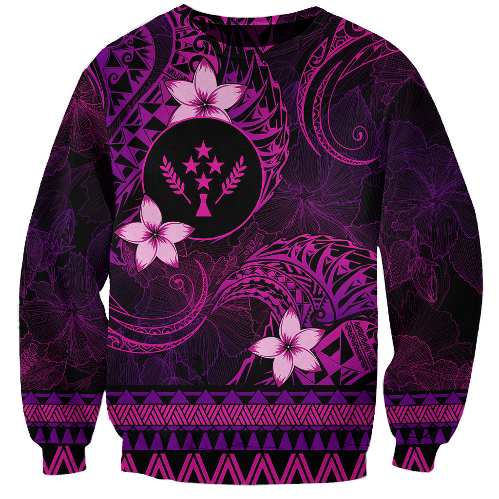 FSM Kosrae State Sweatshirt Tribal Pattern Pink Version LT01 Unisex Pink - Polynesian Pride