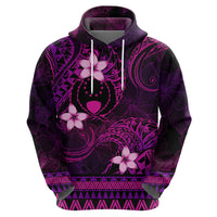 FSM Pohnpei State Hoodie Tribal Pattern Pink Version LT01 - Polynesian Pride