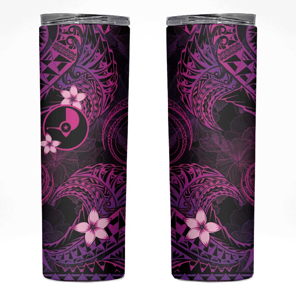 FSM Yap State Skinny Tumbler Tribal Pattern Pink Version