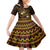 FSM Culture Day Family Matching Long Sleeve Bodycon Dress and Hawaiian Shirt Tribal Pattern Gold Version LT01 Daughter's Dress Gold - Polynesian Pride