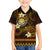 FSM Culture Day Family Matching Long Sleeve Bodycon Dress and Hawaiian Shirt Tribal Pattern Gold Version LT01 Son's Shirt Gold - Polynesian Pride
