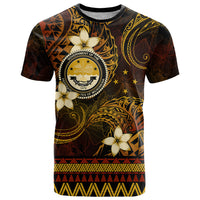 FSM Culture Day T Shirt Tribal Pattern Gold Version LT01 Gold - Polynesian Pride