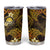 FSM Culture Day Tumbler Cup Tribal Pattern Gold Version