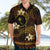 FSM Chuuk State Hawaiian Shirt Tribal Pattern Gold Version LT01 - Polynesian Pride