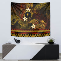FSM Chuuk State Tapestry Tribal Pattern Gold Version LT01 - Polynesian Pride
