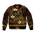 FSM Kosrae State Bomber Jacket Tribal Pattern Gold Version LT01 Unisex Gold - Polynesian Pride