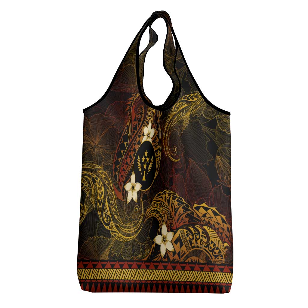 FSM Kosrae State Grocery Bag Tribal Pattern Gold Version
