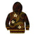 FSM Kosrae State Kid Hoodie Tribal Pattern Gold Version LT01 - Polynesian Pride