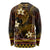 FSM Kosrae State Long Sleeve Shirt Tribal Pattern Gold Version LT01 - Polynesian Pride