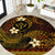 FSM Kosrae State Round Carpet Tribal Pattern Gold Version LT01 Gold - Polynesian Pride