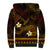 FSM Kosrae State Sherpa Hoodie Tribal Pattern Gold Version LT01 - Polynesian Pride