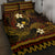 FSM Pohnpei State Quilt Bed Set Tribal Pattern Gold Version