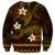 FSM Pohnpei State Sweatshirt Tribal Pattern Gold Version LT01 - Polynesian Pride