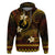 FSM Yap State Hoodie Tribal Pattern Gold Version LT01 Pullover Hoodie Gold - Polynesian Pride