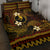 FSM Yap State Quilt Bed Set Tribal Pattern Gold Version