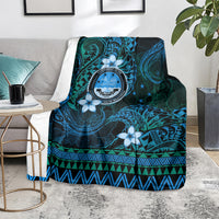 FSM Culture Day Blanket Tribal Pattern Ocean Version