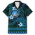 FSM Culture Day Hawaiian Shirt Tribal Pattern Ocean Version LT01 Blue - Polynesian Pride