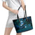 FSM Culture Day Leather Tote Bag Tribal Pattern Ocean Version