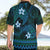 FSM Chuuk State Hawaiian Shirt Tribal Pattern Ocean Version LT01 - Polynesian Pride