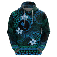 FSM Chuuk State Zip Hoodie Tribal Pattern Ocean Version LT01 - Polynesian Pride