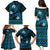 FSM Kosrae State Family Matching Puletasi and Hawaiian Shirt Tribal Pattern Ocean Version LT01 - Polynesian Pride