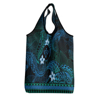 FSM Kosrae State Grocery Bag Tribal Pattern Ocean Version