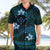 FSM Kosrae State Hawaiian Shirt Tribal Pattern Ocean Version LT01 - Polynesian Pride