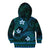 FSM Kosrae State Kid Hoodie Tribal Pattern Ocean Version LT01 - Polynesian Pride