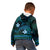 FSM Kosrae State Kid Hoodie Tribal Pattern Ocean Version LT01 - Polynesian Pride