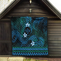 FSM Kosrae State Quilt Tribal Pattern Ocean Version