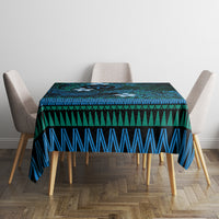 FSM Kosrae State Tablecloth Tribal Pattern Ocean Version
