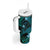 FSM Kosrae State Tumbler With Handle Tribal Pattern Ocean Version