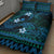 FSM Pohnpei State Quilt Bed Set Tribal Pattern Ocean Version