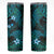 FSM Pohnpei State Skinny Tumbler Tribal Pattern Ocean Version