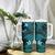 FSM Pohnpei State Tumbler With Handle Tribal Pattern Ocean Version