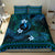 FSM Yap State Bedding Set Tribal Pattern Ocean Version