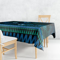 FSM Yap State Tablecloth Tribal Pattern Ocean Version