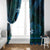 FSM Yap State Window Curtain Tribal Pattern Ocean Version