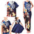 Personalized Northern Mariana Islands 4th of July Family Matching Tank Maxi Dress and Hawaiian Shirt Plumeria USA Eagle