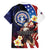 Personalized Northern Mariana Islands 4th of July Family Matching Tank Maxi Dress and Hawaiian Shirt Plumeria USA Eagle