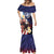 Personalized Northern Mariana Islands 4th of July Mermaid Dress Plumeria USA Eagle