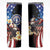 Personalized Northern Mariana Islands 4th of July Skinny Tumbler Plumeria USA Eagle