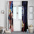 Northern Mariana Islands 4th of July Window Curtain Plumeria USA Eagle