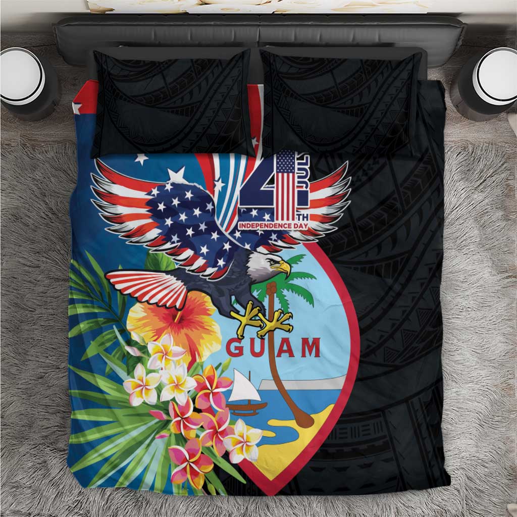 Guam Fourth of July Bedding Set Tropical Flowers