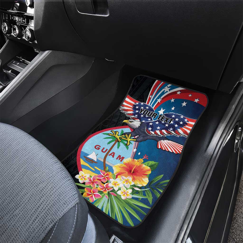 Guam Fourth of July Car Mats Tropical Flowers