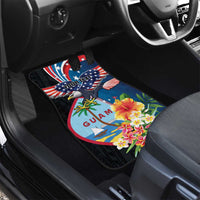 Guam Fourth of July Car Mats Tropical Flowers