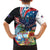 Personalized Guam Fourth of July Family Matching Tank Maxi Dress and Hawaiian Shirt Tropical Flowers