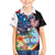 Personalized Guam Fourth of July Family Matching Tank Maxi Dress and Hawaiian Shirt Tropical Flowers